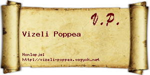 Vizeli Poppea névjegykártya